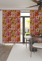 Cherry Vintage Floral Curtain