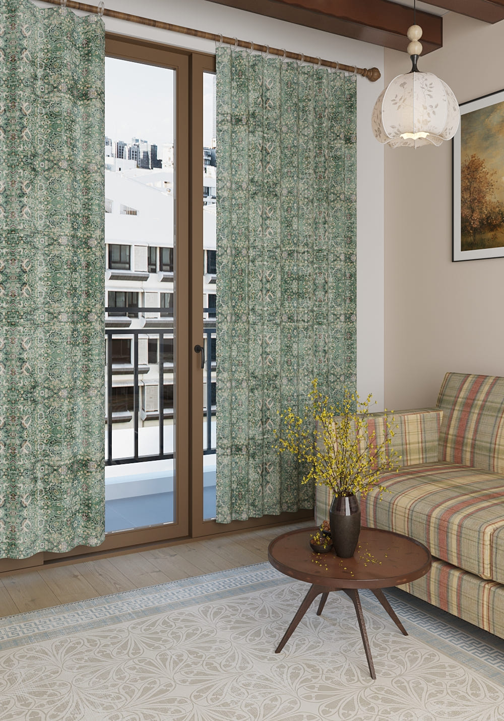 Dorothy Sage Green Curtain
