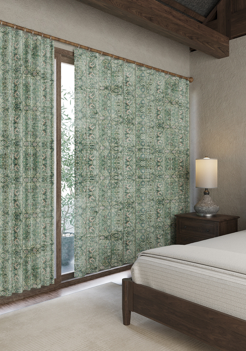 Dorothy Sage Green Curtain