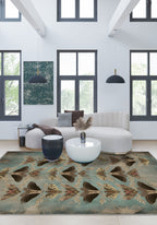 Celestia Brown Moth Rug