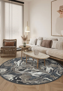 Brynn Grey Abstract Rug
