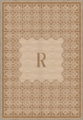 Marisa Beige Customizable Monogram Rug