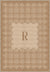 Marisa Beige Customizable Monogram Rug