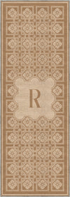 Marisa Beige Customizable Monogram Rug