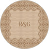 Marisa Beige Customizable Monogram Rug