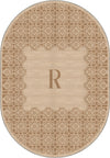 Marisa Beige Customizable Monogram Rug