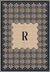 Marisa Navy Monogram Personalised Rug