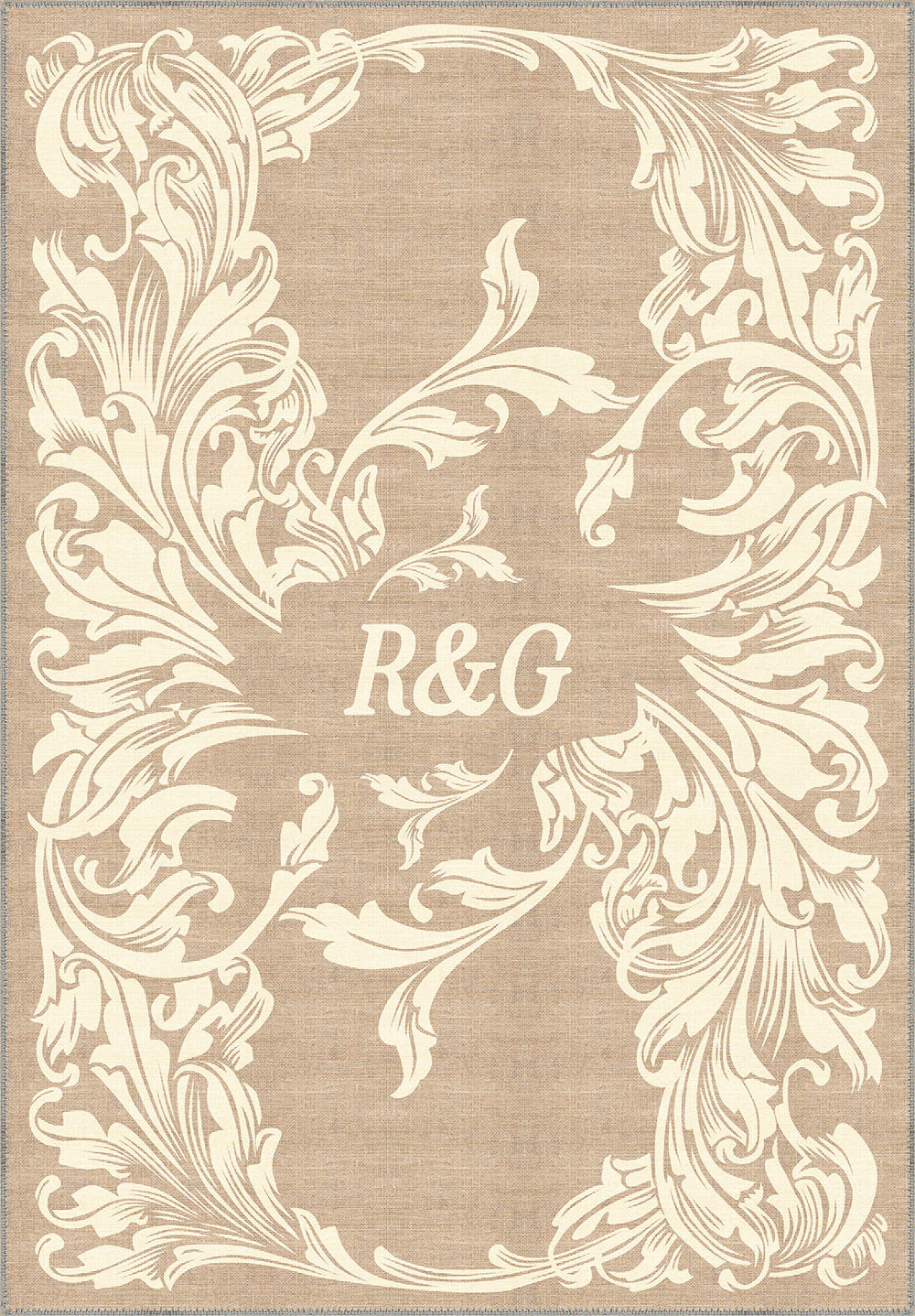 Luna Cream Customisable Letter Rug