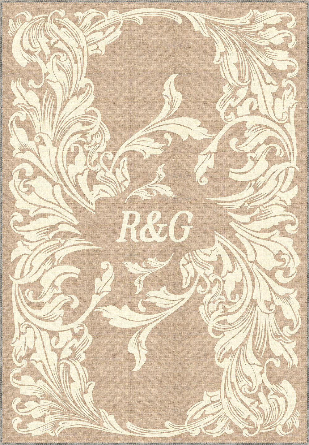 Luna Cream Customisable Letter Rug