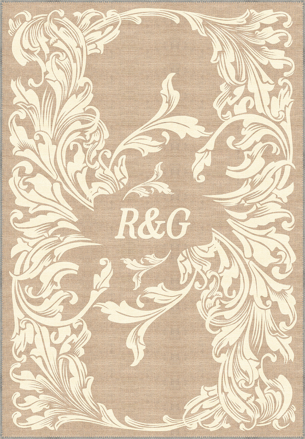 Luna Cream Customisable Letter Rug