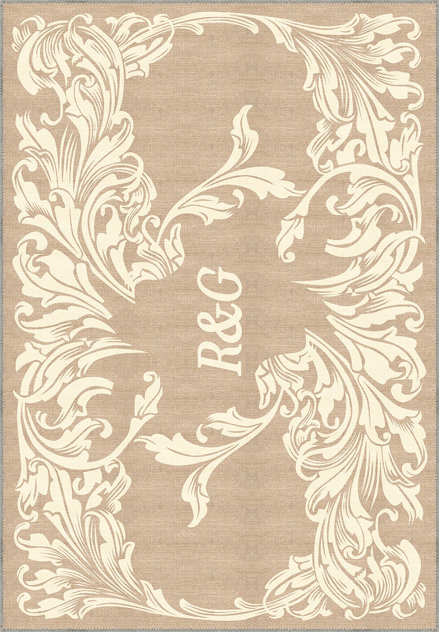 Luna Cream Customisable Letter Rug