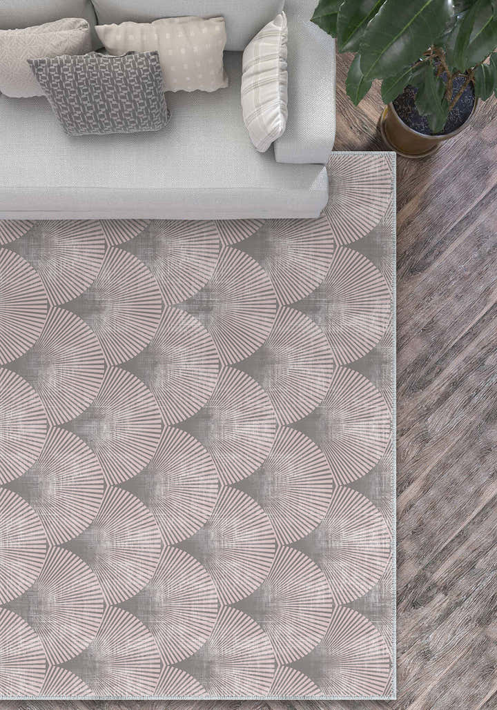 Addison Light Pink Art Deco Rug