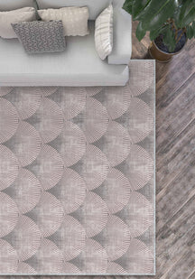 Addison Light Pink Art Deco Rug