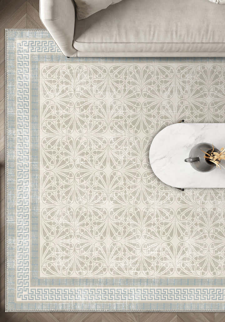 Alexis Washable Bordered Rug