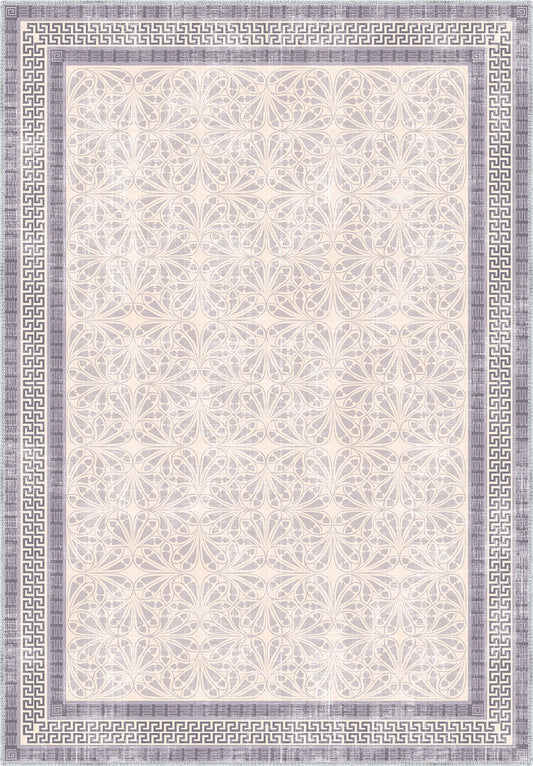 Alexis Bordered Purple Rug