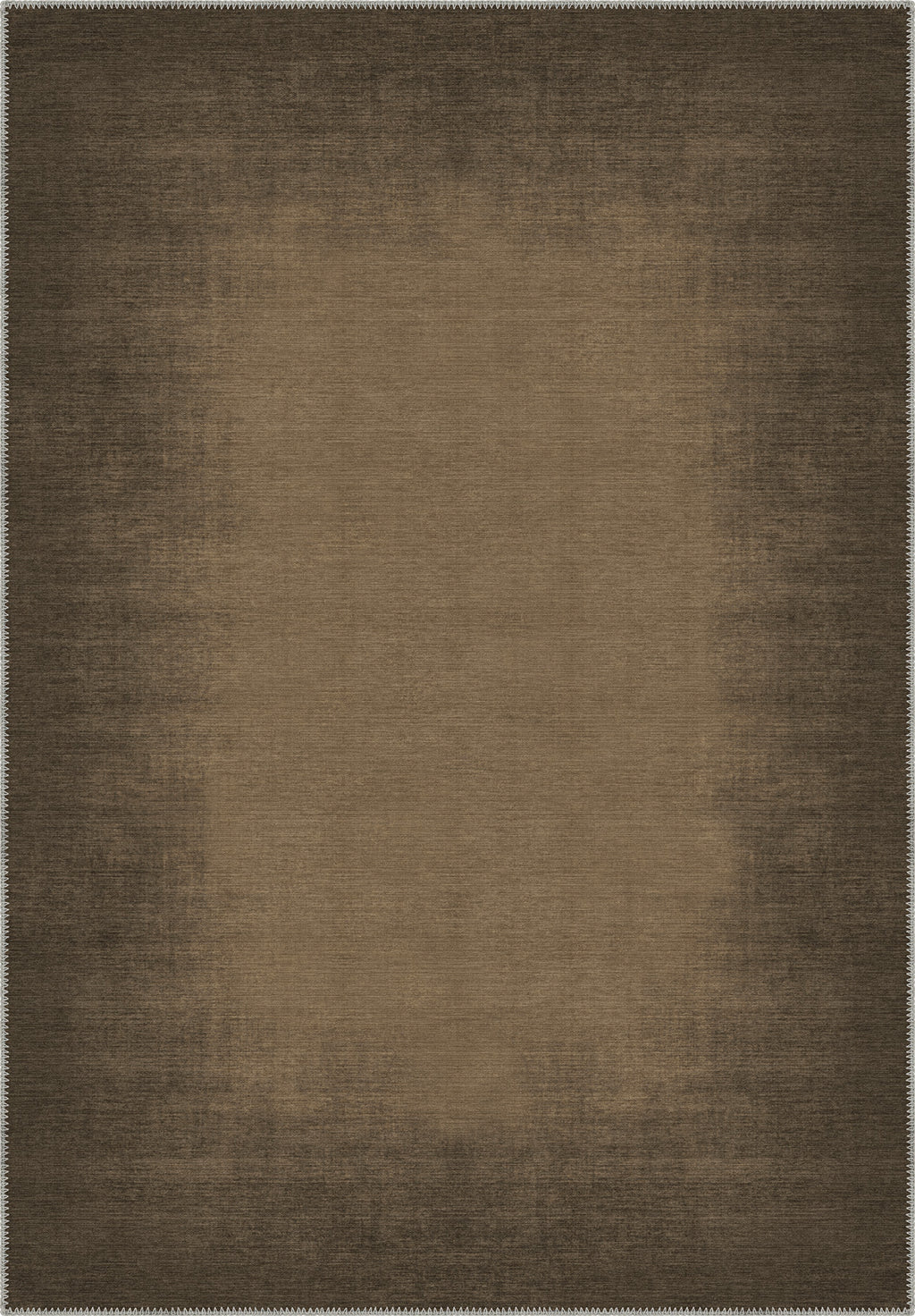 Olivia Brown Bordered Washable Rug