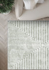 Kylie Striped Modern Rug - Green