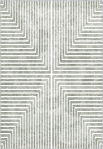 Kylie Striped Modern Rug - Green