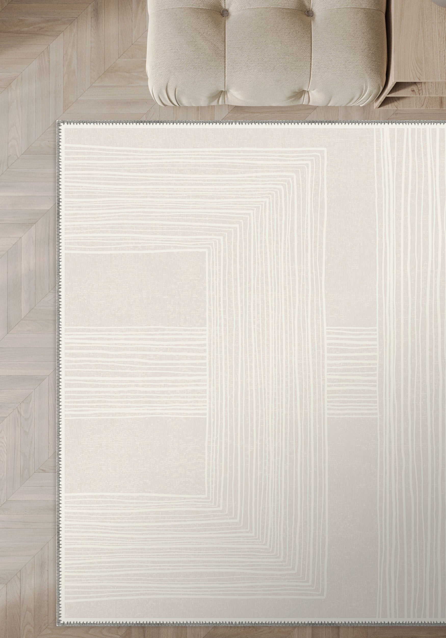 Charles Cream Scandinavian Rug