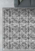 Gilyra Black and White Boho Rug