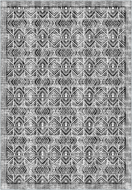 Gilyra Black and White Boho Rug
