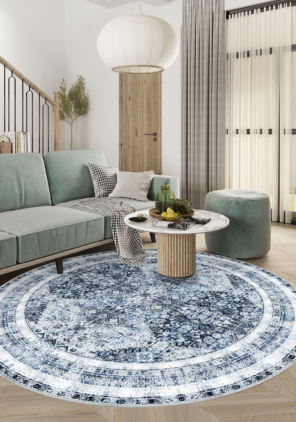 Caroline Blue Persian Rug