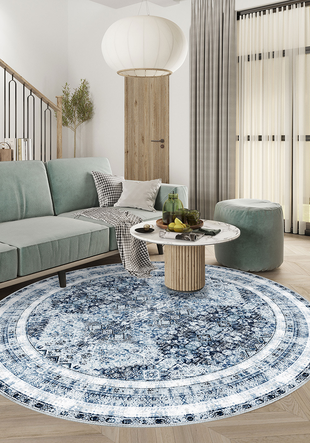 Caroline Blue Persian Rug