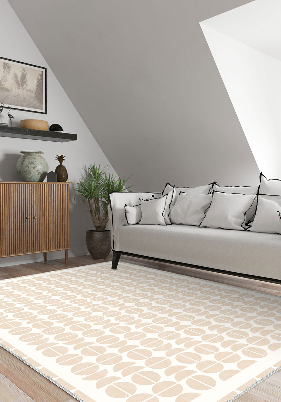 Lucas Cream Washable Rug