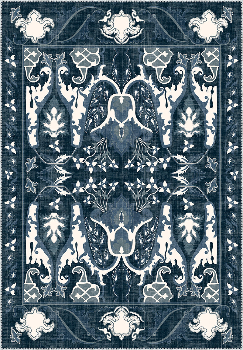 Henry Blue Distressed Rug