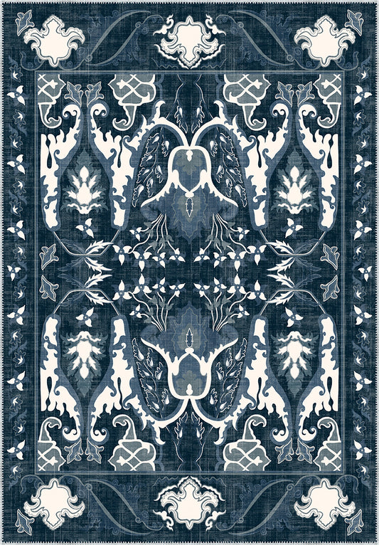 Henry Blue Distressed Rug