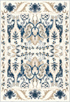 Henry Blue Brown Distressed Washable Rug