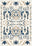 Henry Blue Brown Distressed Washable Rug