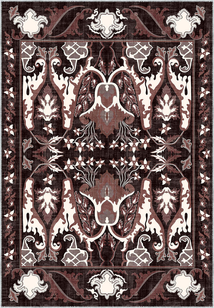 Henry Burgundy Vintage Rug