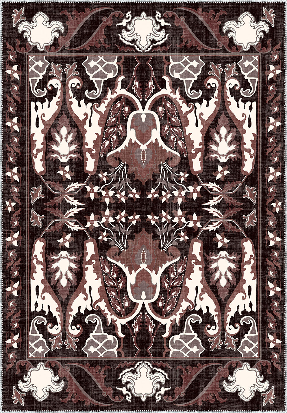 Henry Burgundy Vintage Rug