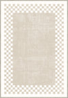 Gawain Beige Checkered Rug