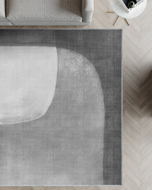 Ianthe Grey Abstract Rug