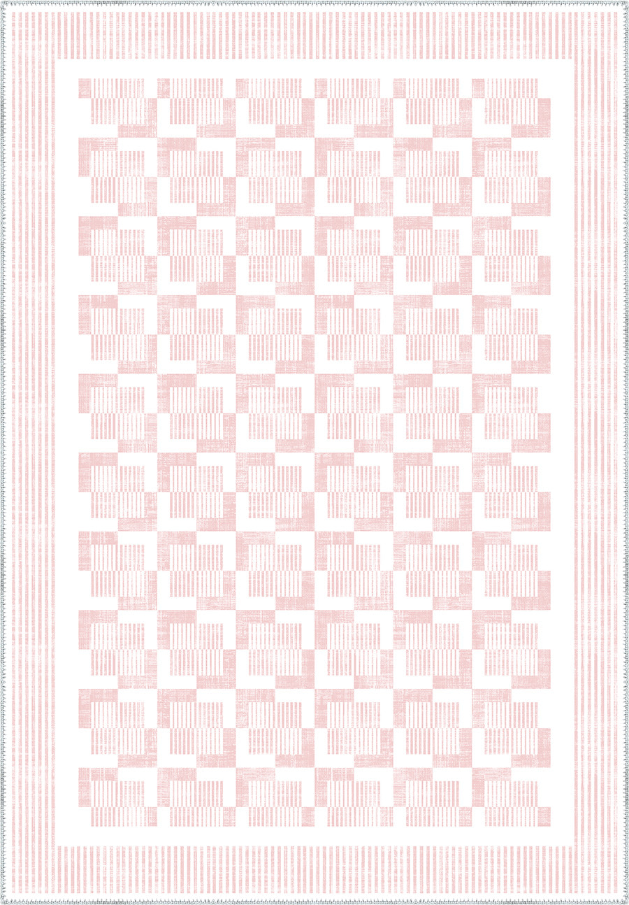 Berylle Light Pink Striped Rug