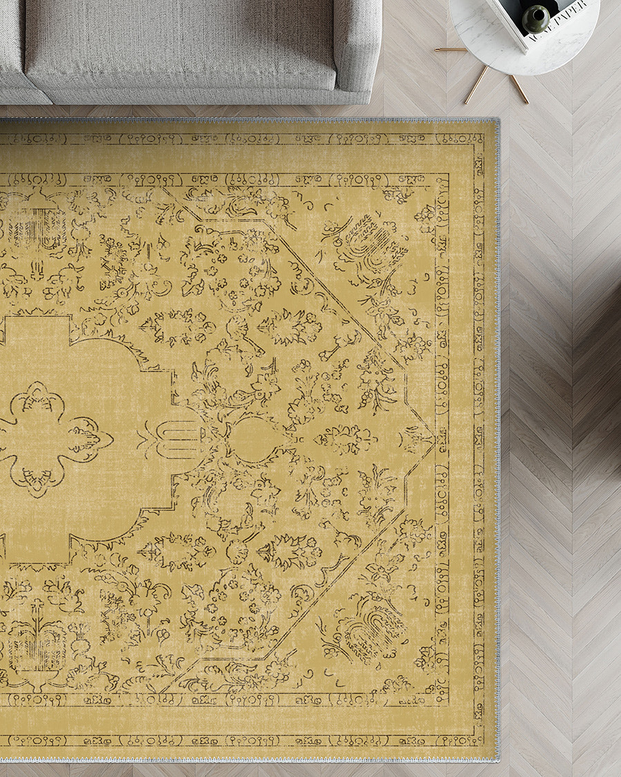 Gabriel Yellow Vintage Rug