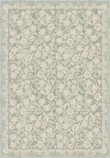 Minora Floral Sage Green Rug