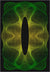 Optio Black Green Futuristic Rug