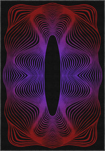 Optio Purple Op Art Rug