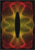 Optio Black Orange Psychedelic Art Rug