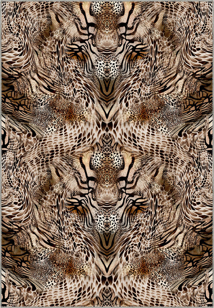 Sarana Animal Print Washable Rug