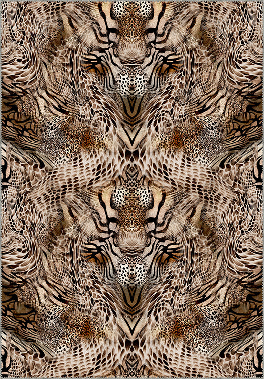 Sarana Animal Print Washable Rug