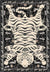Tashi Black and White Tiger Pelt Rug