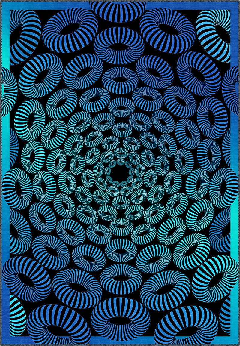 Lorelai Optical Art 3D Rug