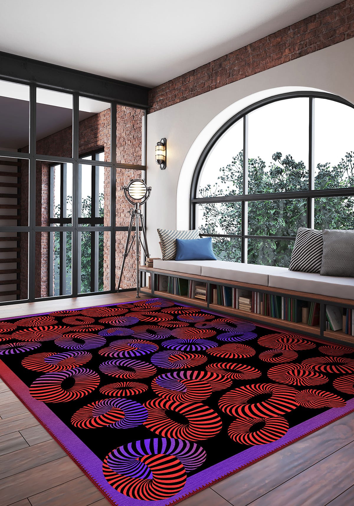 Lorelai Colourful 3D Rug
