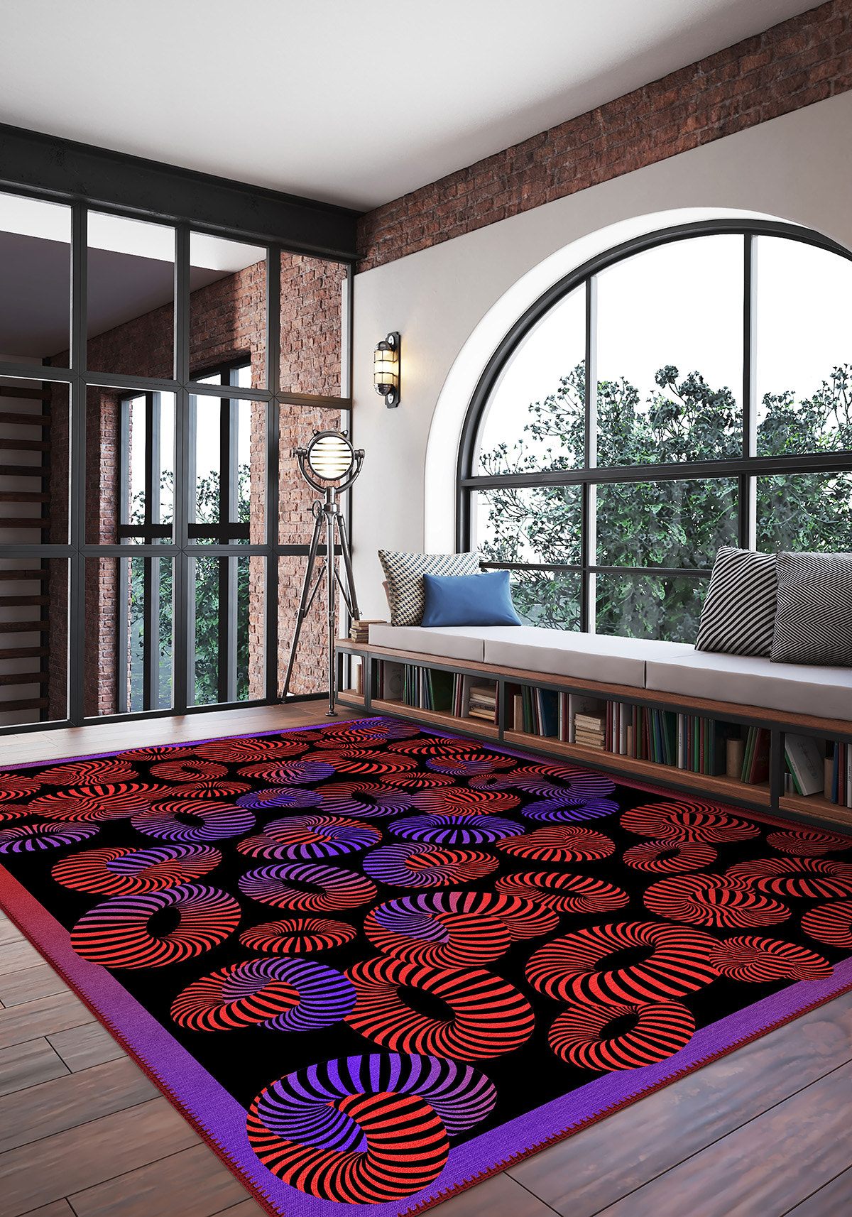 Lorelai Colourful 3D Rug