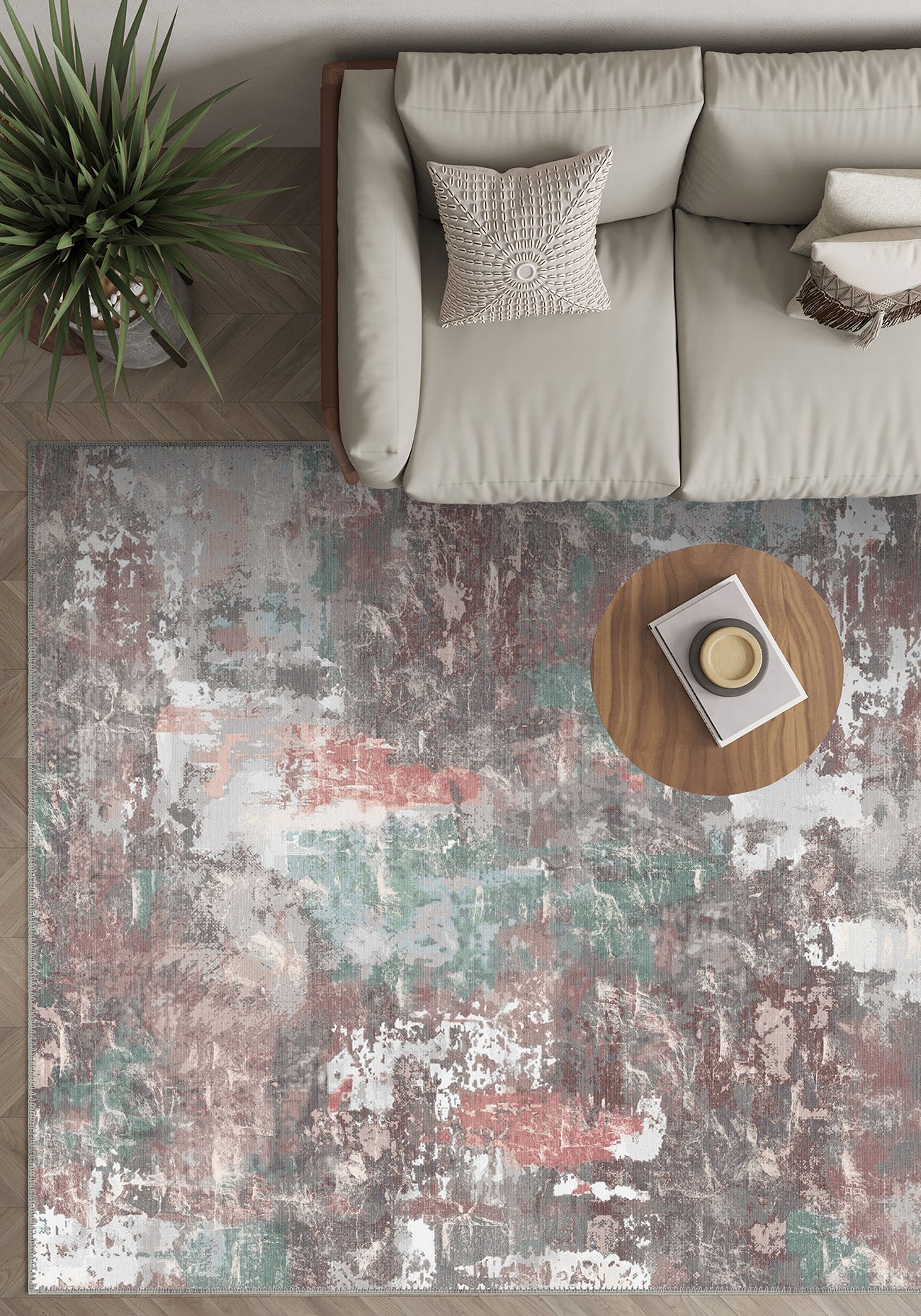 Matthew Abstract Colourful Rug