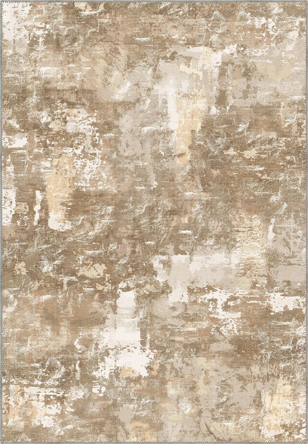 Matthew Light Brown Washable Rug